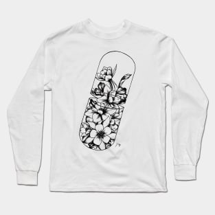 Flower Pill Long Sleeve T-Shirt